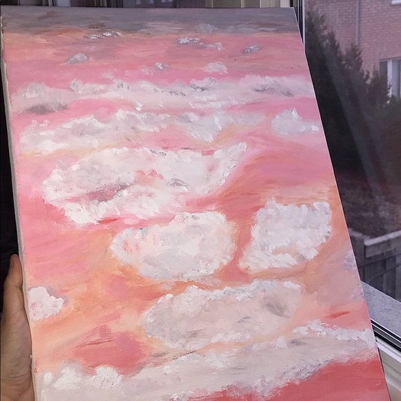 Sky at sunset painting - Picture 1 of 4